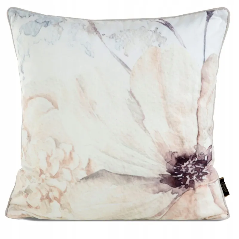 Eurofirany poszewka velvet 128 45 x 45 cm beżowy