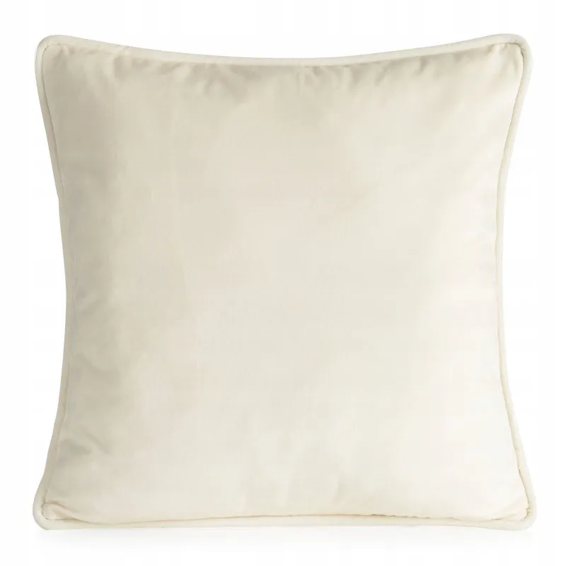 Eurofirany poszewka velvet 45 x 45 cm kremowy