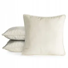 Eurofirany poszewka velvet 45 x 45 cm kremowy