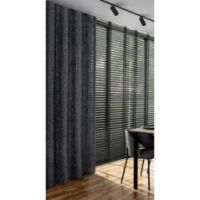 Eurofirany zasłona gotowa Selma 135 x 250 cm czarny