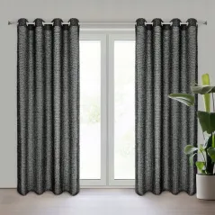Eurofirany zasłona gotowa Tiffany 135 x 250 cm czarny
