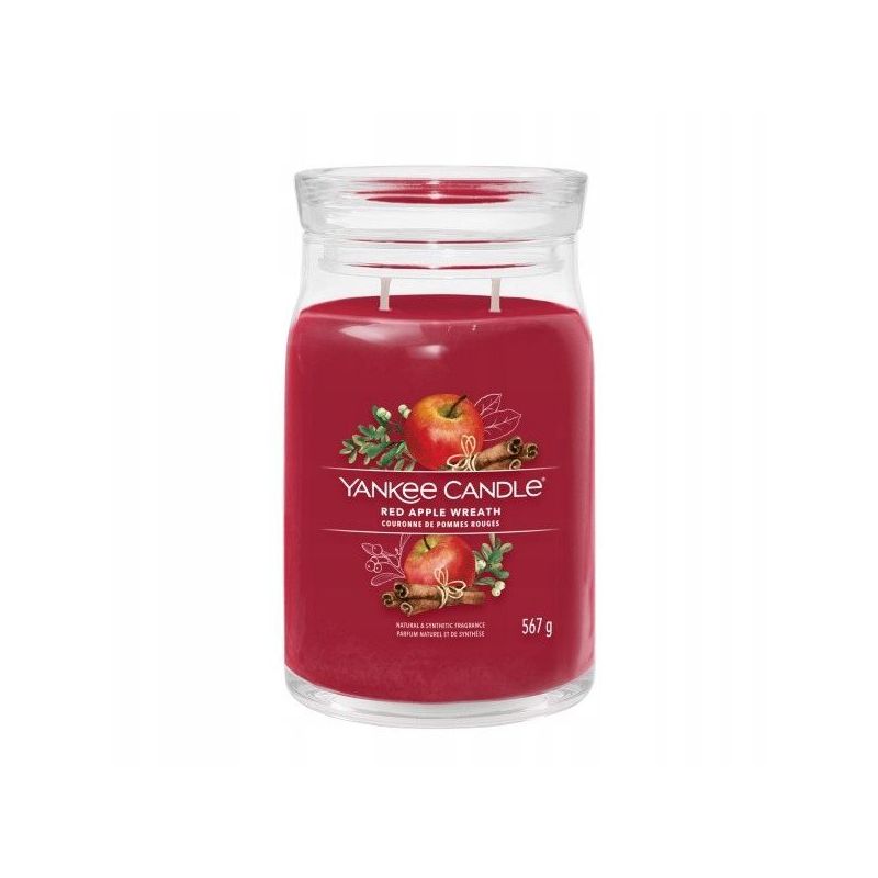 ŚWIECA YC SIGNATURE - RED APPLE WREATH YANKEE CANDLE