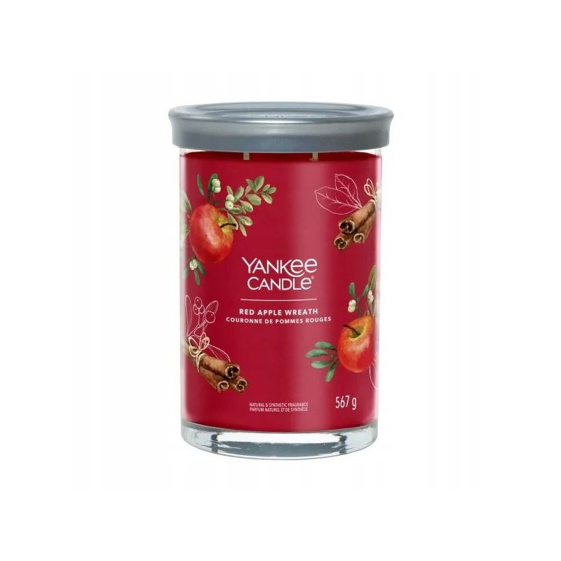 ŚWIECA SOJOWA YC SIGNATURE RED APPLE WREATH YANKEE CANDLE