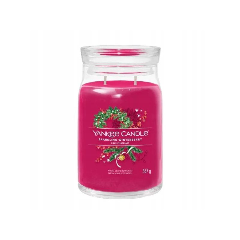 ŚWIECA YC SIGNATURE SPARKLING WINTERBERRY YANKEE CANDLE