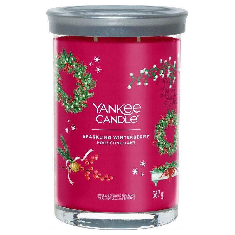 ŚWIECA YC SIGNATURE-Tumbler SPARKLING WINTERBERRY YANKEE CANDLE