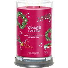 ŚWIECA YC SIGNATURE-Tumbler SPARKLING WINTERBERRY YANKEE CANDLE