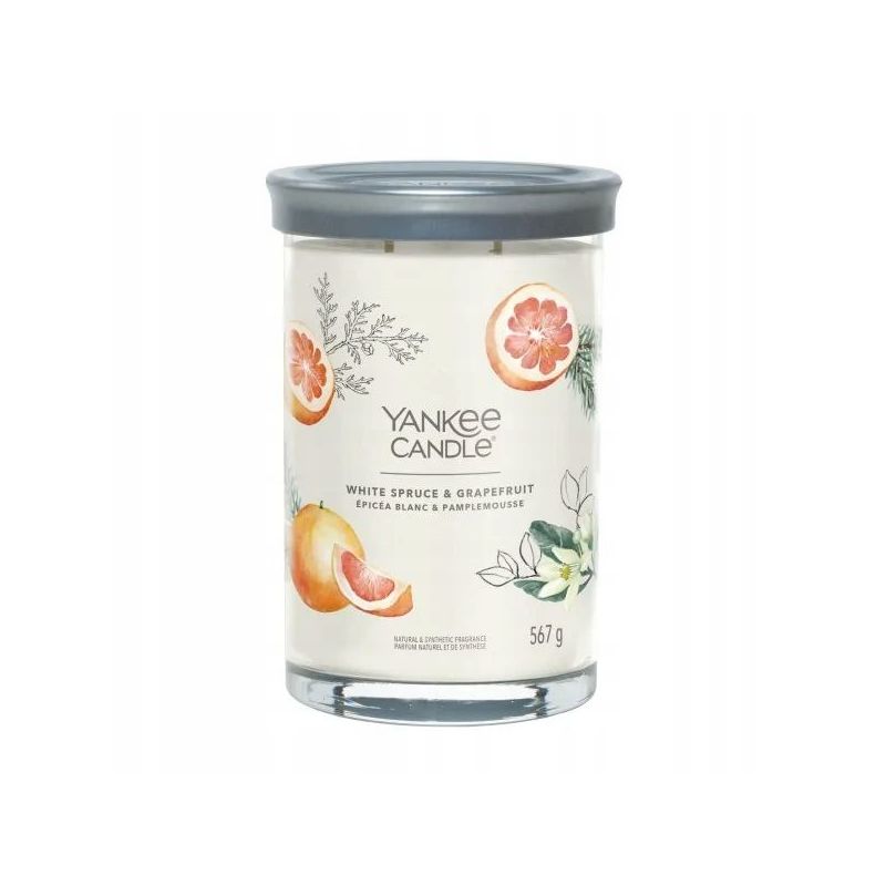 ŚWIECA SOJOWA YC SIGNATURE WHITE SPRUCE & GRAPEFRUIT YANKEE CANDLE