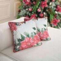 Eurofirany poszewka SW/CHP/JINGLE/37 45X45 biały + czerwony