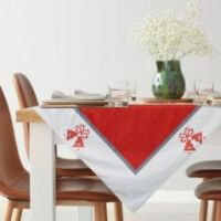 Eurofirany SW/NOEL/CHO/03 85X85 czerwony + biały