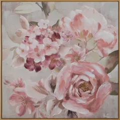 Eurofirany obraz 611 80 x 80 cm ciemnoróżowy