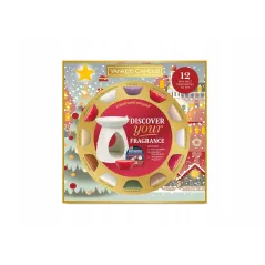 Zestaw prezentowy Passport To The Holidays Yankee Candle 12x wosk + kominek