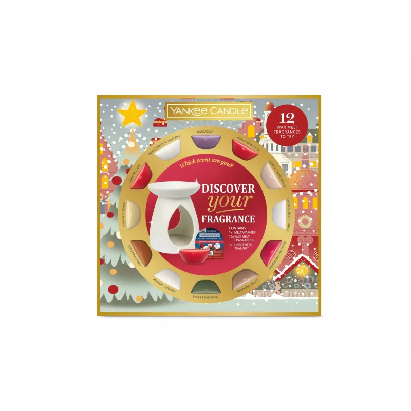 Zestaw prezentowy Passport To The Holidays Yankee Candle 12x wosk + kominek Zestaw prezentowy Passport To The Holidays Yankee Candle 12x wosk + kominek