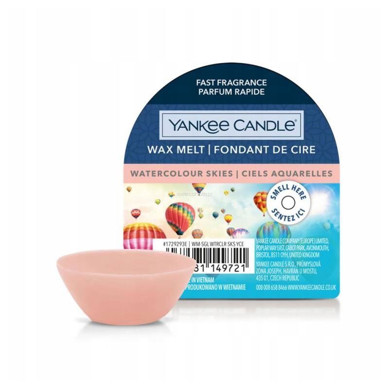 WATERCOLOUR SKIES Yankee Candle wosk zapachowy 22g