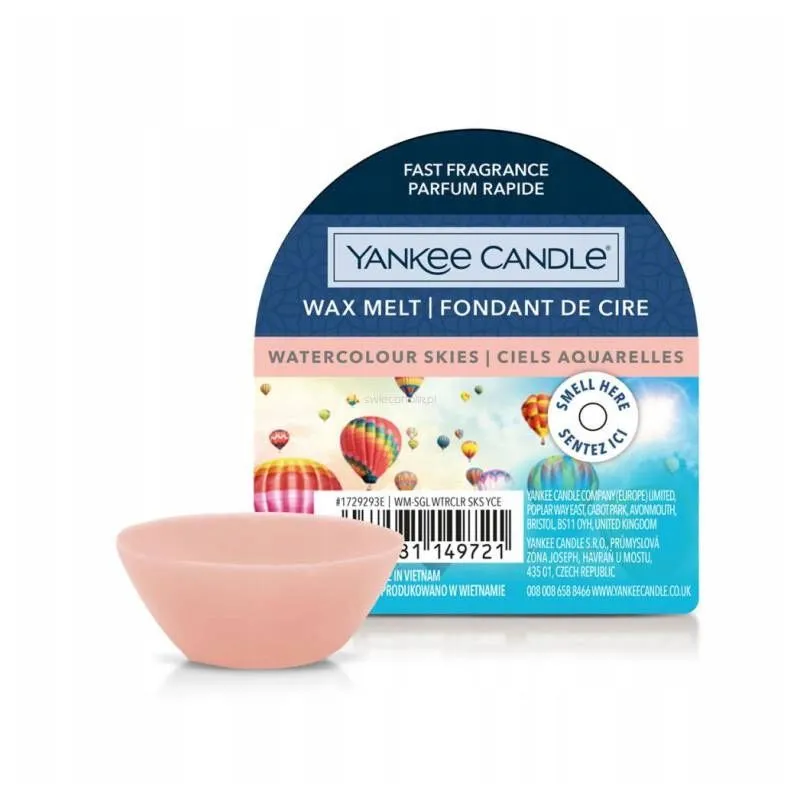 Watercolour Skies Yankee Candle wosk zapachowy 22g Watercolour Skies Yankee Candle wosk zapachowy 22g