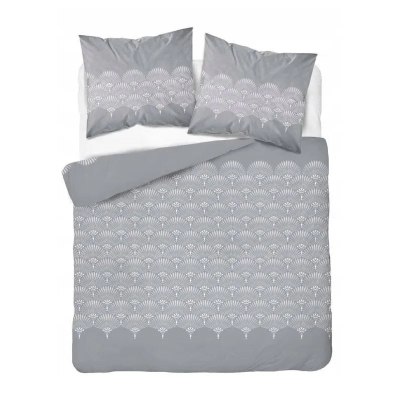 Pościel flanelowa flanela 160x200 szara mozaika 4951B Detexpol Pościel flanelowa flanela 160x200 szara mozaika 4951B Detexpol