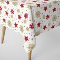Tkanina obrusowa świąteczna plamoodporna 140CM - 1M