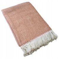 Koc pled wełniany 100% miedziany 160X200