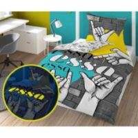 Pościel świecąca bawełna wz. 4759A 160200 fluo Graffiti
