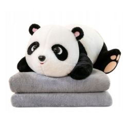 Koc z Poduszką 2w1 Maskotka Panda