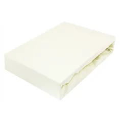Prześcieradło Jersey z gumką 120x200 Ecru 20cm