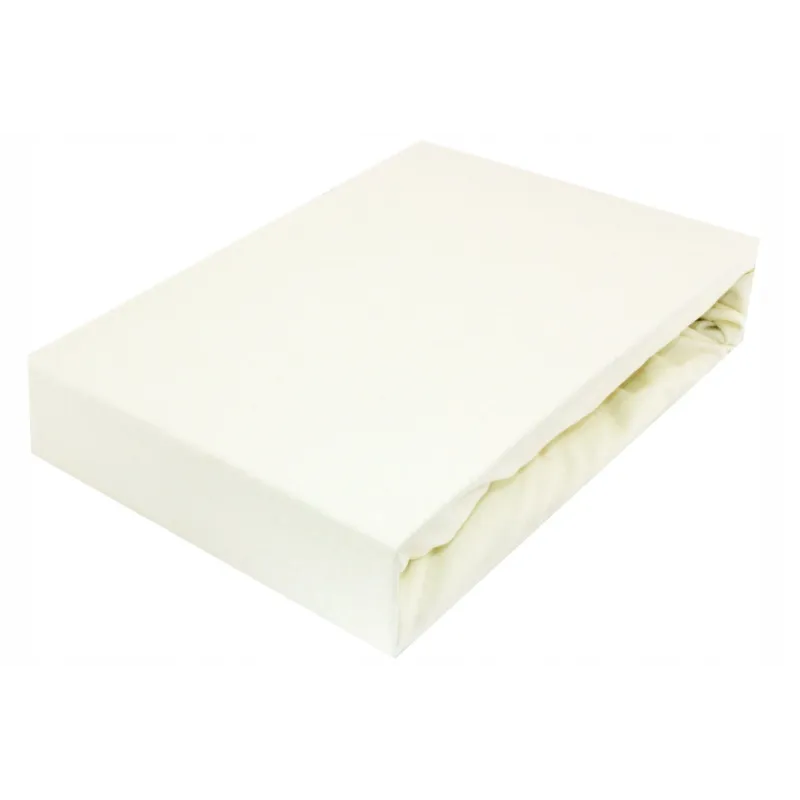 Prześcieradło Jersey z gumką 120x200 Ecru 20cm Prześcieradło Jersey z gumką 120x200 Ecru 20cm