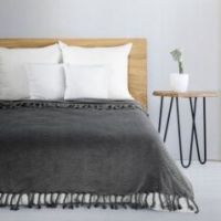 Eurofirany koc Emma 150 x 200 cm stalowy