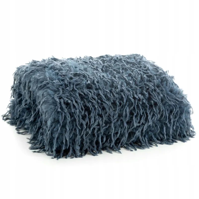 Eurofirany koc Adore 130 x 170 cm granatowy Eurofirany koc Adore 130 x 170 cm granatowy