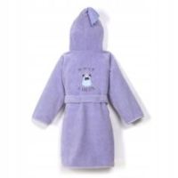 Szlafrok dziecięcy Famous Carla Purple