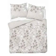 Pościel flanelowa 140X200 Magnolie beż 4954A