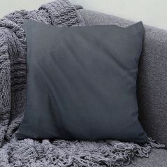 Poszewka 40/40 cm Satyna 905/antracytowy