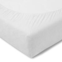 Prześcieradło 100/200 cm welur 100/weiss