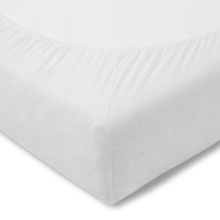 Prześcieradło 100/200 cm welur 100/weiss