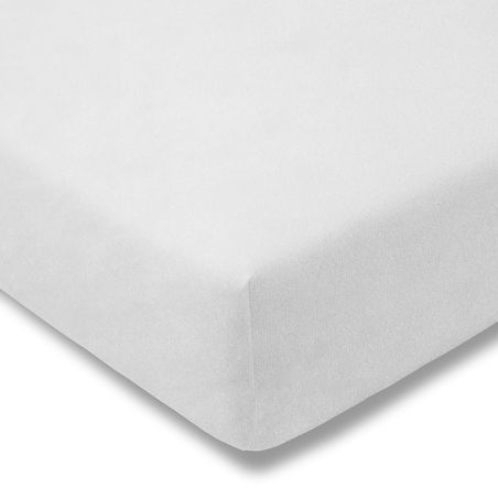 Prześcieradło 200/200 cm welur 100/weiss