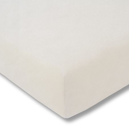 Prześcieradło 150/200 cm welur 110/elfenbein